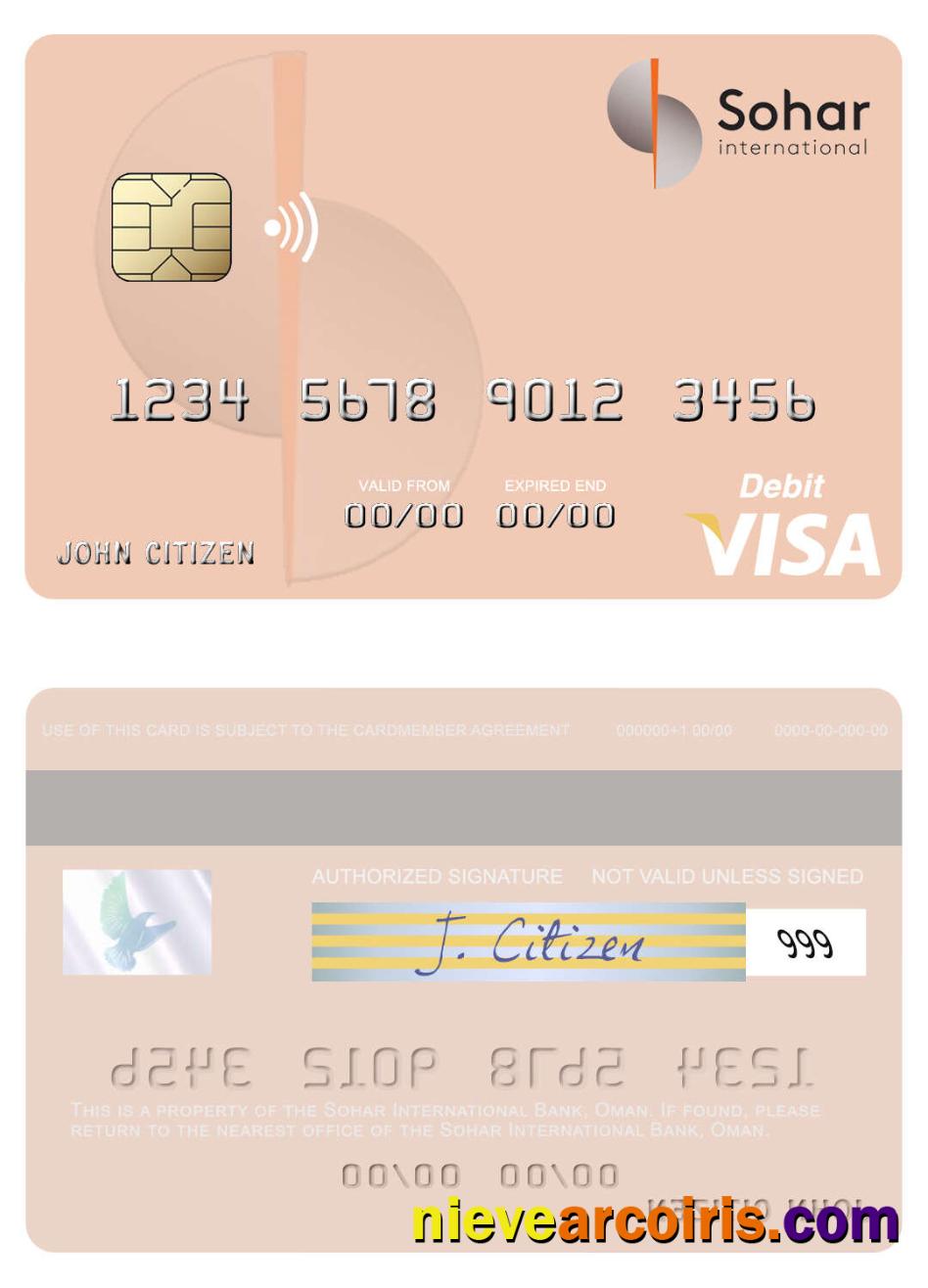 Oman Sohar International Bank visa debit card